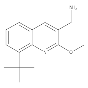 (8-Tert-butyl-2-methoxyquinolin-3-yl)methanamine结构式