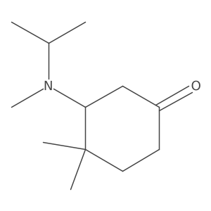 4,4-Dimethyl-3-[methyl(propan-2-yl)amino]cyclohexan-1-one Structure