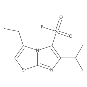 3-Ethyl-6-(propan-2-yl)imidazo[2,1-b][1,3]thiazole-5-sulfonyl fluoride结构式