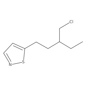 5-[3-(Chloromethyl)pentyl]-1,2-thiazole Structure