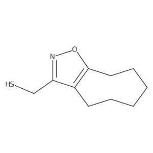 {4H,5H,6H,7H,8H,9H-cycloocta[d][1,2]oxazol-3-yl}methanethiol结构式