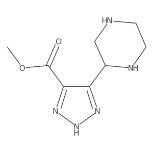 methyl 5-(piperazin-2-yl)-1H-1,2,3-triazole-4-carboxylate Structure