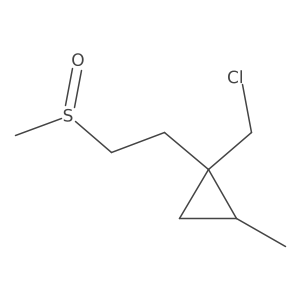 1-(Chloromethyl)-1-(2-methanesulfinylethyl)-2-methylcyclopropane Structure