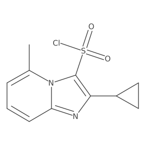 2-Cyclopropyl-5-methylimidazo[1,2-a]pyridine-3-sulfonyl chloride Structure