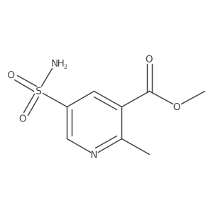 Methyl 2-methyl-5-sulfamoylpyridine-3-carboxylate结构式