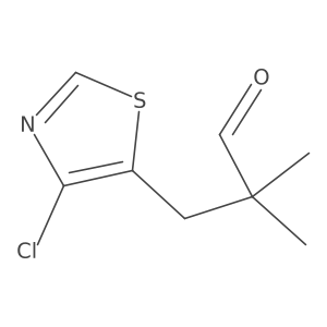 3-(4-Chloro-1,3-thiazol-5-yl)-2,2-dimethylpropanal结构式