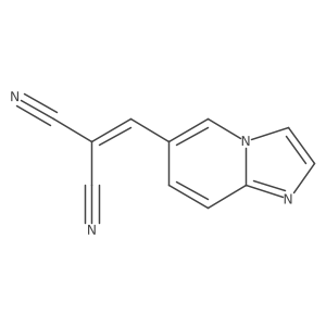 (Imidazo[1,2-a]pyridin-6-ylmethylene)malononitrile结构式