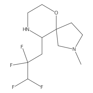 2-Methyl-10-(2,2,3,3-tetrafluoropropyl)-6-oxa-2,9-diazaspiro[4.5]decane Structure
