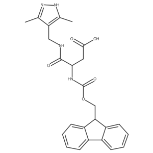 3-{[(3,5-dimethyl-1H-pyrazol-4-yl)methyl]carbamoyl}-3-({[(9H-fluoren-9-yl)methoxy]carbonyl}amino)propanoic acid Structure