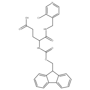 4-{[(3-chloropyridin-4-yl)methyl]carbamoyl}-4-({[(9H-fluoren-9-yl)methoxy]carbonyl}amino)butanoic acid结构式