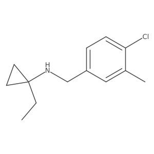N-[(4-chloro-3-methylphenyl)methyl]-1-ethylcyclopropan-1-amine Structure