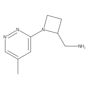 [1-(5-Methylpyridazin-3-yl)azetidin-2-yl]methanamine结构式