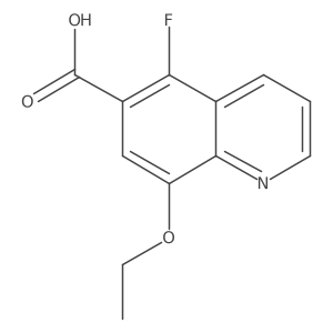 8-Ethoxy-5-fluoroquinoline-6-carboxylic acid结构式