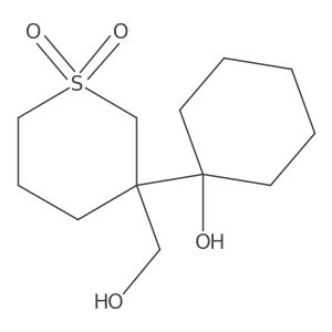 3-(1-Hydroxycyclohexyl)-3-(hydroxymethyl)-1lambda6-thiane-1,1-dione Structure