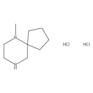 6-Methyl-6,9-diazaspiro[4.5]decane dihydrochloride Structure