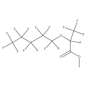 Methyl 2,3,3,3-tetrafluoro-2-[(undecafluoropentyl)oxy]propanoate结构式