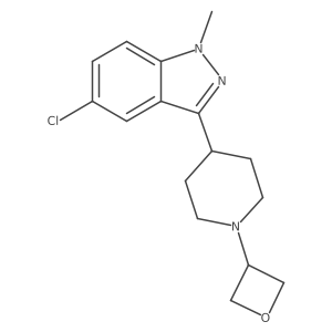 5-Chloro-1-methyl-3-[1-(3-oxetanyl)-4-piperidinyl]-1H-indazole Structure