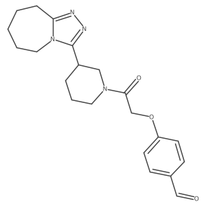 4-[2-Oxo-2-[3-(6,7,8,9-tetrahydro-5H-[1,2,4]triazolo[4,3-a]azepin-3-yl)piperidin-1-yl]ethoxy]benzaldehyde结构式