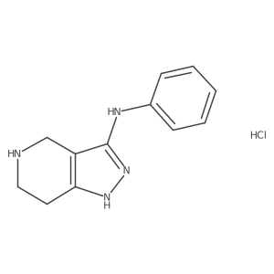 N-Phenyl-4,5,6,7-tetrahydro-1H-pyrazolo[4,3-C]pyridin-3-amine hcl Structure