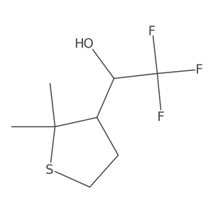 (1S)-1-(2,2-dimethylthiolan-3-yl)-2,2,2-trifluoroethan-1-ol Structure