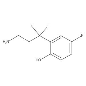2-(3-Amino-1,1-difluoropropyl)-4-fluorophenol Structure