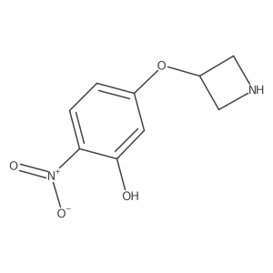 5-(Azetidin-3-yloxy)-2-nitrophenol结构式