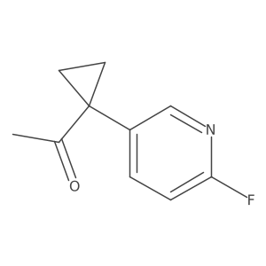 1-[1-(6-Fluoropyridin-3-yl)cyclopropyl]ethan-1-one Structure