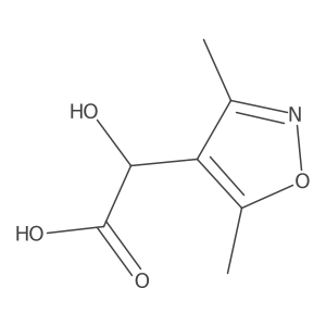 2-(3,5-Dimethyl-4-isoxazolyl)-2-hydroxyacetic Acid Structure
