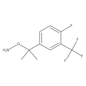 O-{2-[4-fluoro-3-(trifluoromethyl)phenyl]propan-2-yl}hydroxylamine Structure