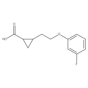 2-[2-(3-Fluorophenoxy)ethyl]cyclopropane-1-carboxylic acid Structure