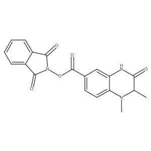 1,3-dioxo-2,3-dihydro-1H-isoindol-2-yl 1,2-dimethyl-3-oxo-1,2,3,4-tetrahydroquinoxaline-6-carboxylate Structure