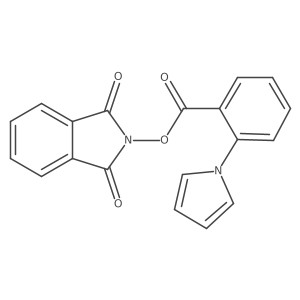 1,3-dioxo-2,3-dihydro-1H-isoindol-2-yl 2-(1H-pyrrol-1-yl)benzoate结构式