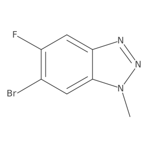 6-Bromo-5-fluoro-1-methyl-1H-benzo[d][1,2,3]triazole Structure