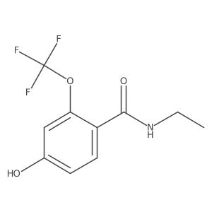 N-Ethyl-4-hydroxy-2-trifluoromethoxy-benzamide结构式