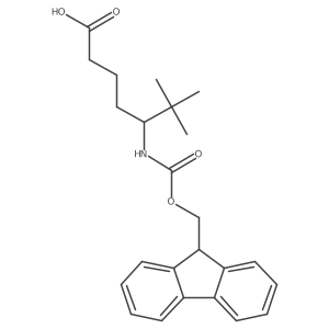 5-({[(9H-fluoren-9-yl)methoxy]carbonyl}amino)-6,6-dimethylheptanoic acid结构式