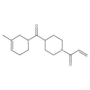 1-[4-(5-Methyl-1,2,3,6-tetrahydropyridine-1-carbonyl)piperidin-1-yl]prop-2-en-1-one Structure