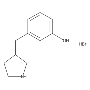 3-(Pyrrolidin-3-ylmethyl)phenol;hydrobromide Structure
