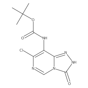 tert-butyl N-{7-chloro-3-hydroxy-[1,2,4]triazolo[4,3-c]pyrimidin-8-yl}carbamate结构式