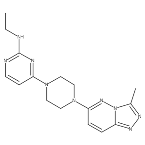 N-ethyl-4-(4-{3-methyl-[1,2,4]triazolo[4,3-b]pyridazin-6-yl}piperazin-1-yl)pyrimidin-2-amine Structure