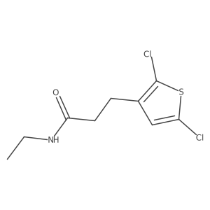 3-(2,5-Dichlorothiophen-3-yl)-N-ethylpropanamide Structure