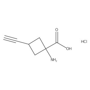 1-Amino-3-ethynylcyclobutane-1-carboxylic acid hydrochloride Structure