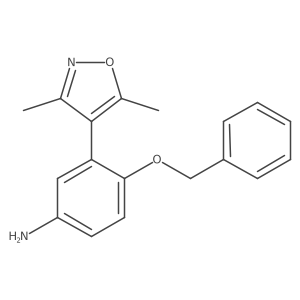 4-(Benzyloxy)-3-(3,5-dimethylisoxazol-4-yl)aniline结构式