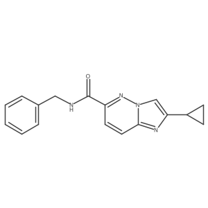 N-benzyl-2-cyclopropylimidazo[1,2-b]pyridazine-6-carboxamide Structure