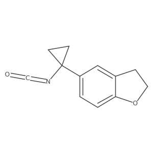 5-(1-Isocyanatocyclopropyl)-2,3-dihydro-1-benzofuran结构式