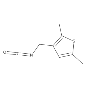 3-(Isocyanatomethyl)-2,5-dimethylthiophene结构式