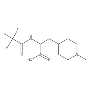 3-(1-Methylpiperidin-4-yl)-2-(2,2,2-trifluoroacetamido)propanoic acid Structure