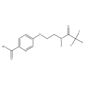 5-[2-(2,2,2-trifluoro-N-methylacetamido)ethoxy]pyridine-2-carboxylic acid结构式