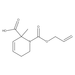 2-Methyl-1-[(prop-2-en-1-yloxy)carbonyl]-1,2,5,6-tetrahydropyridine-2-carboxylic acid Structure