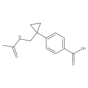 4-[1-(Acetamidomethyl)cyclopropyl]benzoic acid结构式