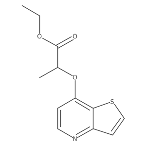 Ethyl 2-{thieno[3,2-b]pyridin-7-yloxy}propanoate Structure